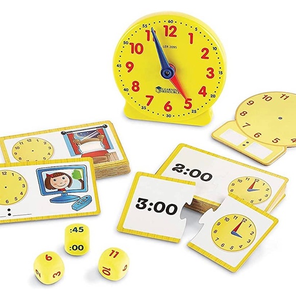 Other Learning Resources Time Activity Set Clock Kids Homeschool